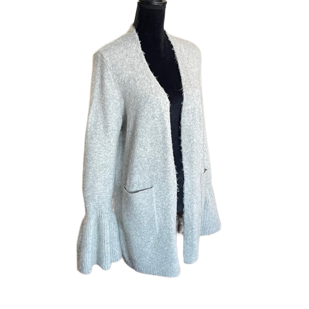 A New Day open front bell cuff knit long sleeve cozy warm sweater cardigan small